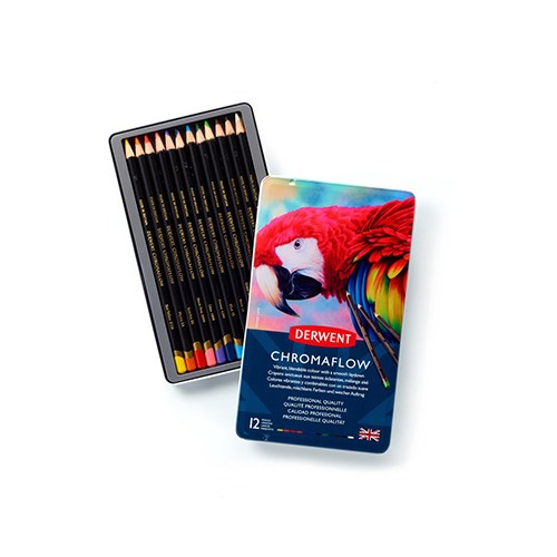 Derwent Chomaflow Coloured Pencils, 12 Set