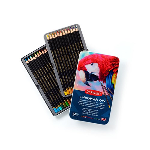 Derwent Chromaflow Coloured Pencils, 24 Set