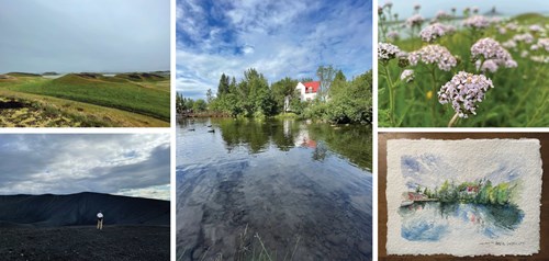 Views of Husavik in photography and painting