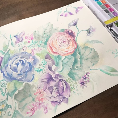 Derwent Floral Illustrations