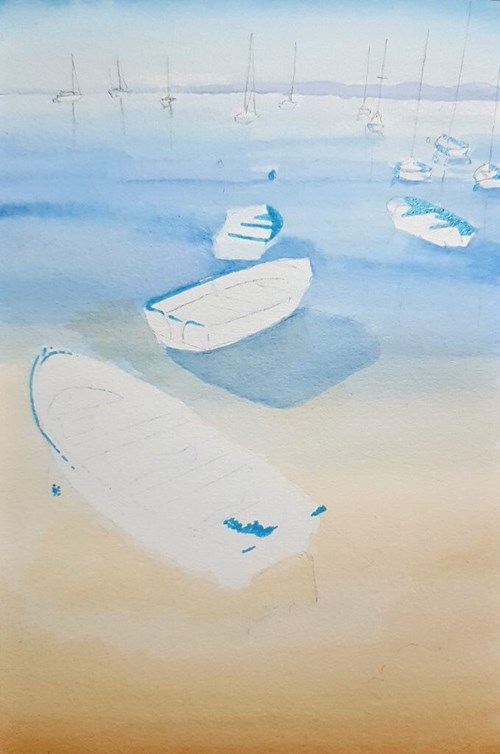 Derwent Turning the Tides Initial Washes