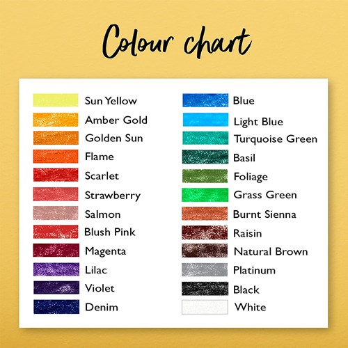 Chromaflow Colour Chart